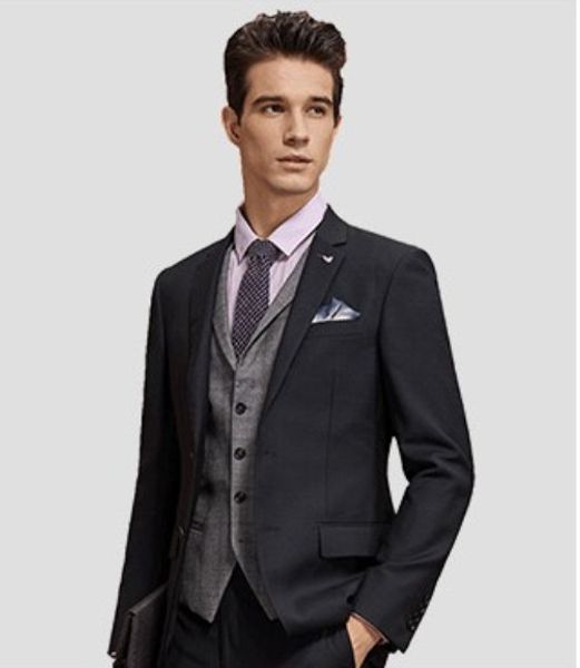 handsome two buttons groomsmen notch lapel groom tuxedos men suits wedding/prom/dinner man blazer(jacket+pants+tie+vest) 676, Black;gray
handsome two buttons groomsmen notch lapel groom tuxedos men suits wedding/prom/dinner man blazer(jacket+pants+tie+vest) 676, Black;gray