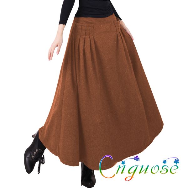 2019 autumn and winter plus size retro vintage fashion casual wool woolen female maxi pleated a line long skirts womens, Black
2019 autumn and winter plus size retro vintage fashion casual wool woolen female maxi pleated a line long skirts womens, Black