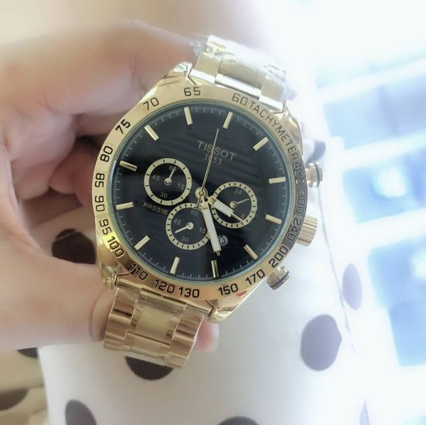 famous luxury fashion swiss watch 1853 automatic date golden gold case running satch designer chronograph steel band quartz watch, Slivery;brown
famous luxury fashion swiss watch 1853 automatic date golden gold case running satch designer chronograph steel band quartz watch, Slivery;brown