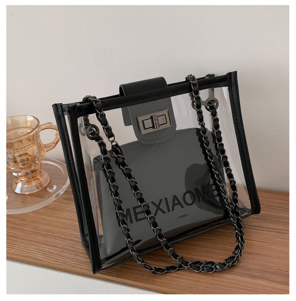 transparent bag women's bag 2020 new summer jelly tote casual cool portable chain shoulder/crossbody
transparent bag women's bag 2020 new summer jelly tote casual cool portable chain shoulder/crossbody