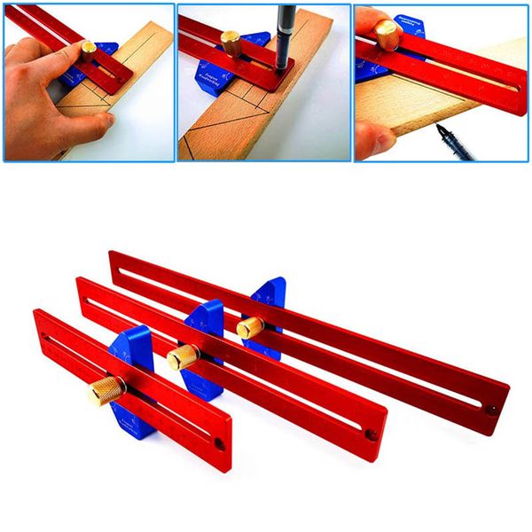 woodworking 45/90 degree angle scriber ruler hole ruler aluminum alloy t-shaped mark measuring woodworking tools
woodworking 45/90 degree angle scriber ruler hole ruler aluminum alloy t-shaped mark measuring woodworking tools