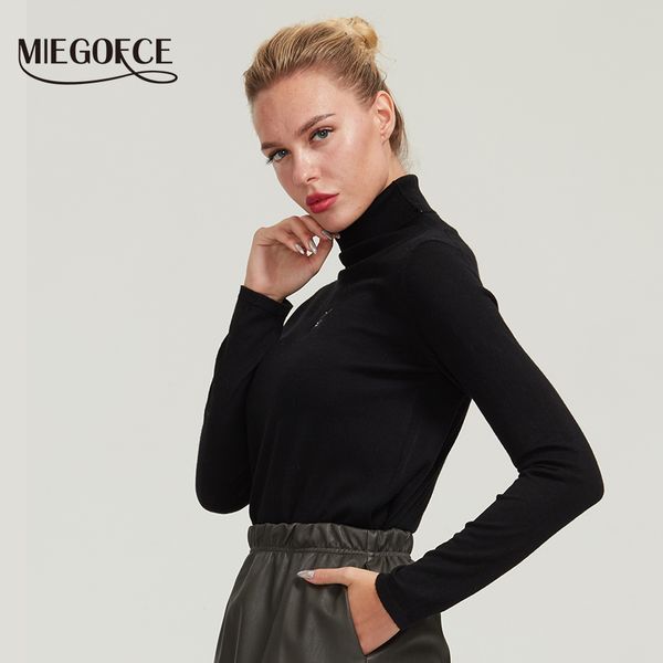 miegofce 2019 women's warm solid turtleneck made of thick polyester fiber for autumn and winter winter jacket will fit any image, White;black
miegofce 2019 women's warm solid turtleneck made of thick polyester fiber for autumn and winter winter jacket will fit any image, White;black