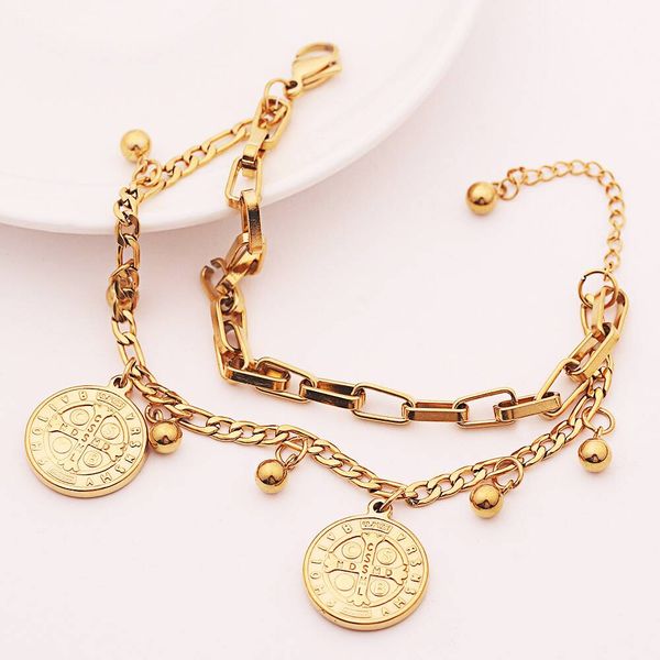 2020 new arrive double stainless steel religious bracelet for women female gold color beads bracelet jesus pendant lady jewelry gift, Golden;silver
2020 new arrive double stainless steel religious bracelet for women female gold color beads bracelet jesus pendant lady jewelry gift, Golden;silver
