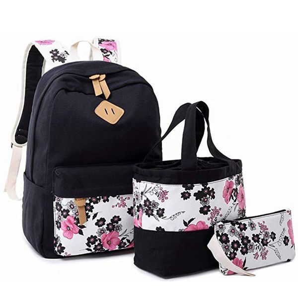 3pcs/set student canvas bookbag backpack for school girls kids school bag teens bookbag set water resistant 15" lapdaypack y200706
3pcs/set student canvas bookbag backpack for school girls kids school bag teens bookbag set water resistant 15" lapdaypack y200706