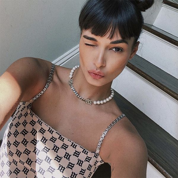 gothic punk chains strap crop women streetwear summer vintage retro letter camis tee hip hop girls skinny camisole vest, White
gothic punk chains strap crop women streetwear summer vintage retro letter camis tee hip hop girls skinny camisole vest, White