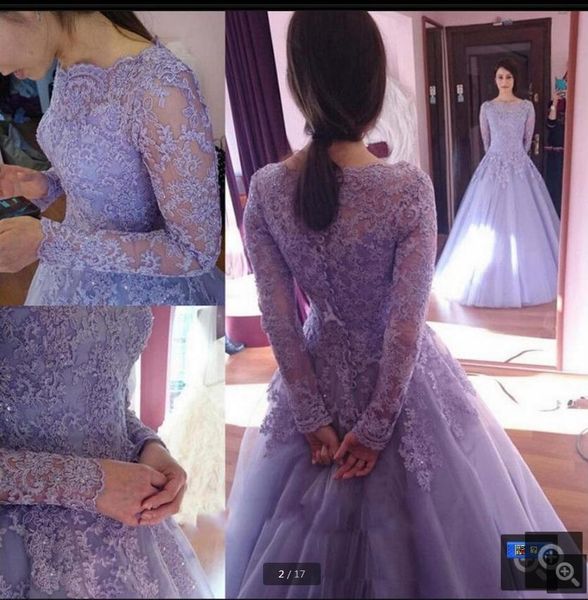 hijab muslim modest lavender lace appliques long sleeve ball gown prom dress vintage scoop neck princess islamic prom gowns sale, Black
hijab muslim modest lavender lace appliques long sleeve ball gown prom dress vintage scoop neck princess islamic prom gowns sale, Black