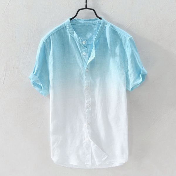eu size casual linen men shirt stand collar full sleeve camisa masculina patchwork summer chemise homme modern loose shirts, White;black
eu size casual linen men shirt stand collar full sleeve camisa masculina patchwork summer chemise homme modern loose shirts, White;black