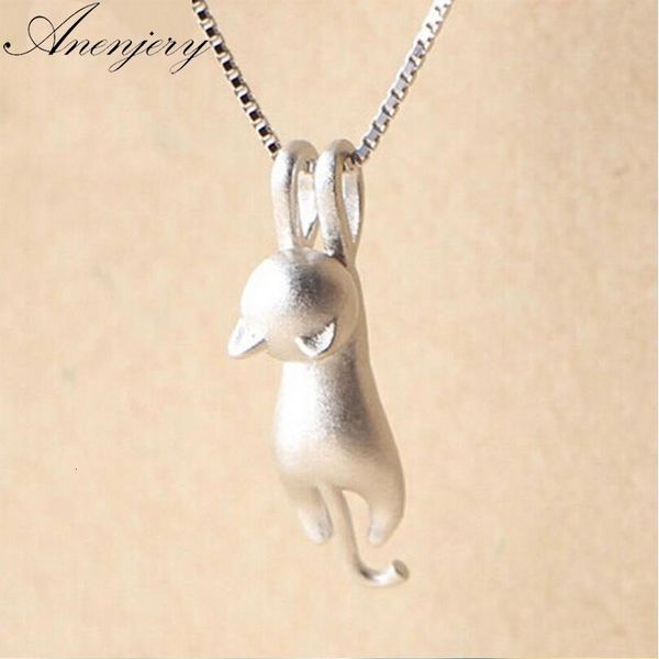 925 sterling silver necklace cute cat animal pendants&necklaces for women choker collares
925 sterling silver necklace cute cat animal pendants&necklaces for women choker collares