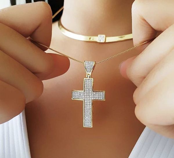2019 new arrival copper material bling cz cross necklace for women jewelry cubic zirconia golden color chain pendant necklace, Silver
2019 new arrival copper material bling cz cross necklace for women jewelry cubic zirconia golden color chain pendant necklace, Silver