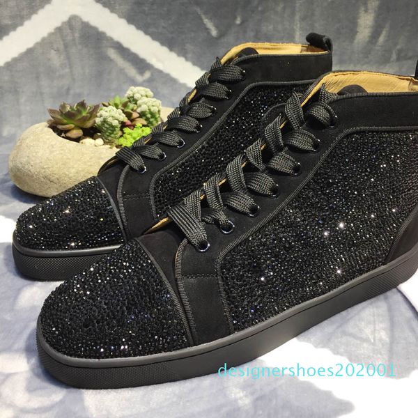 luxury designer black suede genuine leather comfort casual dress shoe high red bottom sneaker for women,men rhinestone sneake d1
luxury designer black suede genuine leather comfort casual dress shoe high red bottom sneaker for women,men rhinestone sneake d1