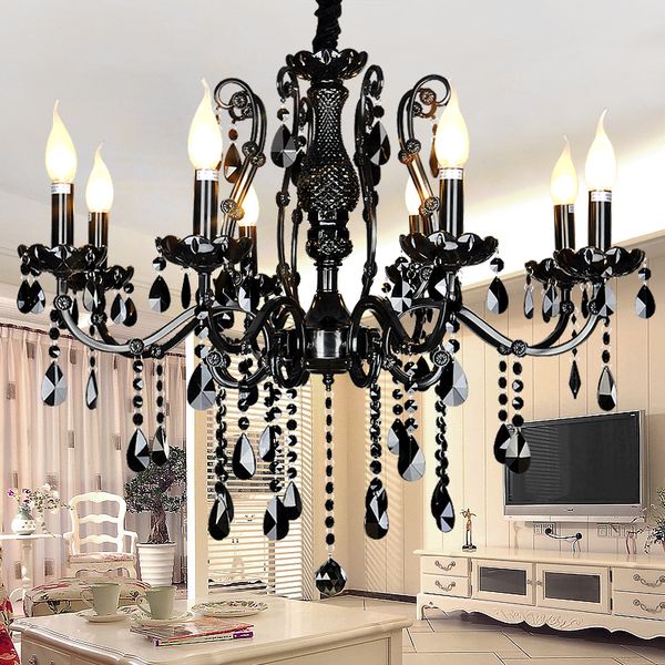 modern chandeliers lights led crystal candle chandelier american restaurant bedroom retro iron candle black chandelier home e14
modern chandeliers lights led crystal candle chandelier american restaurant bedroom retro iron candle black chandelier home e14