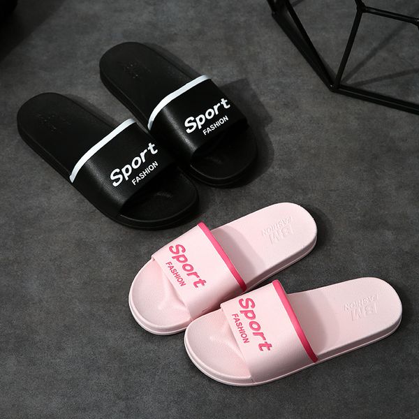 couple sandals summer indoor soft-soled bathroom anti-skid summer slippers, Black
couple sandals summer indoor soft-soled bathroom anti-skid summer slippers, Black