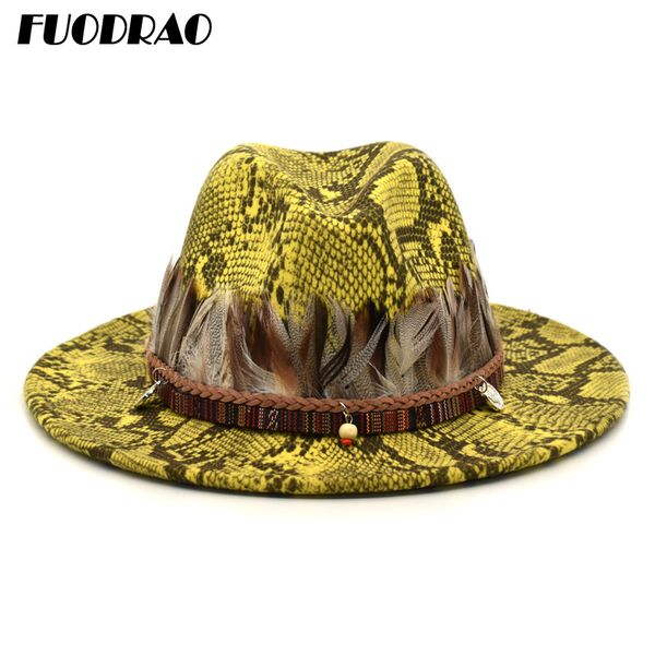 fuodrao snake hat elegant lady spring and autumn wool hat retro men's jazz big brim flat brim gambler party f25, Blue;gray
fuodrao snake hat elegant lady spring and autumn wool hat retro men's jazz big brim flat brim gambler party f25, Blue;gray