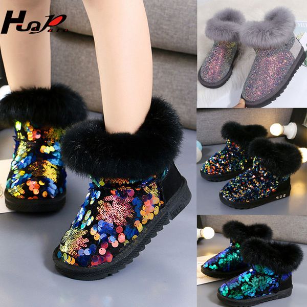 huapate girls snow boots 2019 new autumn and winter plus velvet hair children's sequins ankle boots girls princess cotton, Black
huapate girls snow boots 2019 new autumn and winter plus velvet hair children's sequins ankle boots girls princess cotton, Black