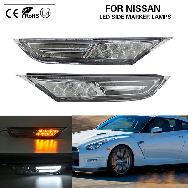 clear led side marker turn signal lamp(amber)led running light/position lights(white)for 07-18 gtr r35
clear led side marker turn signal lamp(amber)led running light/position lights(white)for 07-18 gtr r35