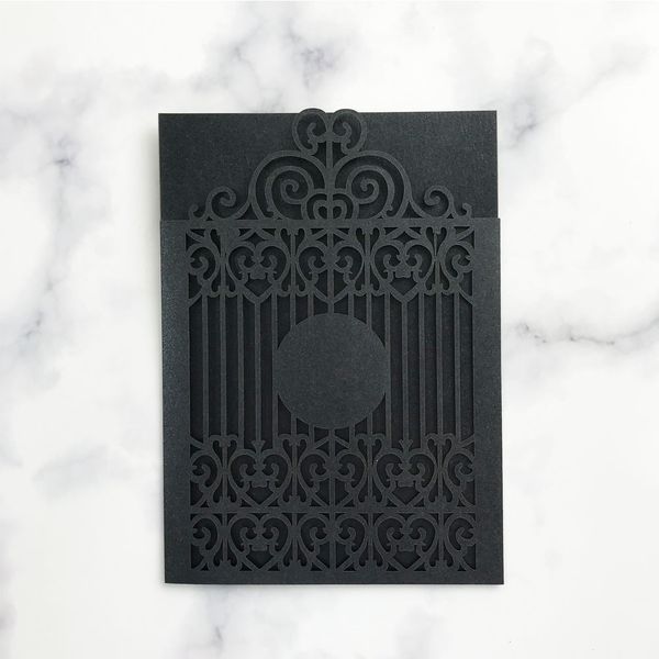 45pcs exquisite wedding invitation card kit with hollow laser cut wedding programs festival universal vintage european invitation cards, Black
45pcs exquisite wedding invitation card kit with hollow laser cut wedding programs festival universal vintage european invitation cards, Black