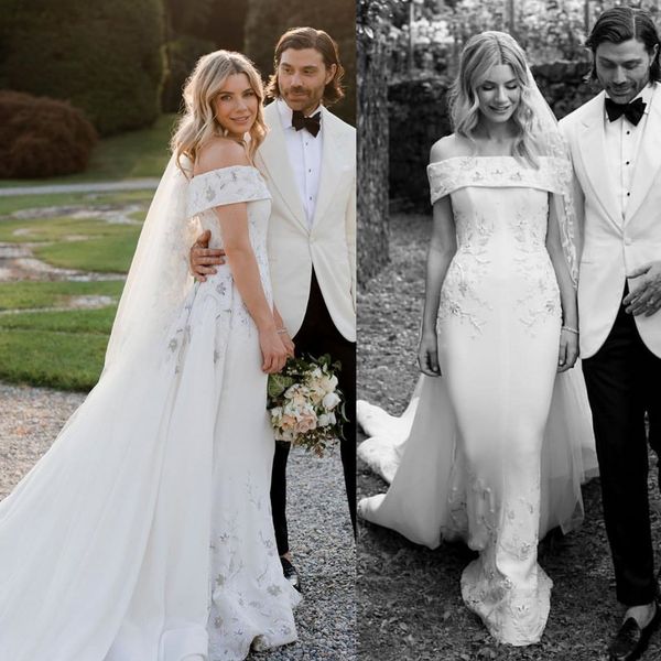 2020 elegant mermaid wedding dresses sweep train embroidery off shoulder country wedding dress custom made bridal gowns robes de mariée, White
2020 elegant mermaid wedding dresses sweep train embroidery off shoulder country wedding dress custom made bridal gowns robes de mariée, White