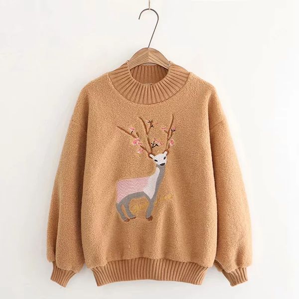 autumn winter christmas gifts girls hooded cute cotton deer pattern womens loose hooded sweatshirt pullover bottoming shirt, Black
autumn winter christmas gifts girls hooded cute cotton deer pattern womens loose hooded sweatshirt pullover bottoming shirt, Black