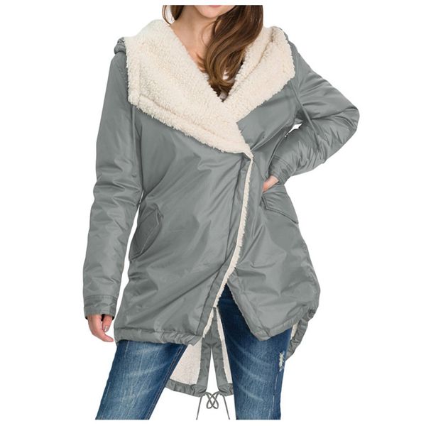 jaycosin women's autumn winter coat wool hooded asymmetric coat long popular casual daily warm fashion new style wild, Black
jaycosin women's autumn winter coat wool hooded asymmetric coat long popular casual daily warm fashion new style wild, Black
