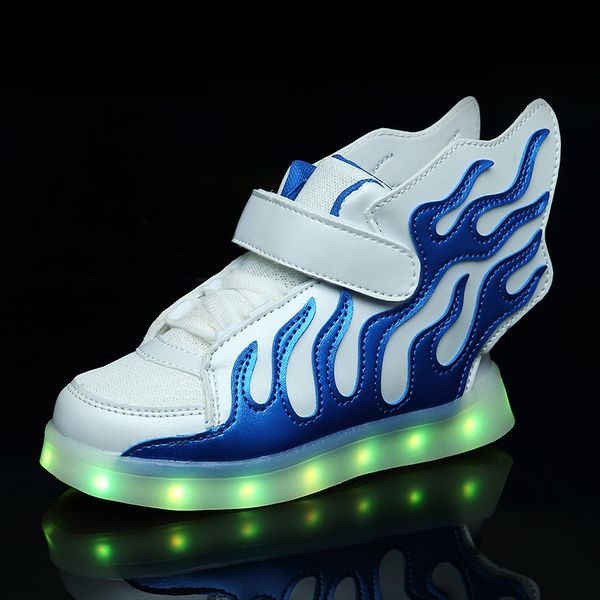 strongshen blue 2018 kids shoes with led lights children kids sneakers with wing boys girls led light up shoes usb charging warm, Black
strongshen blue 2018 kids shoes with led lights children kids sneakers with wing boys girls led light up shoes usb charging warm, Black