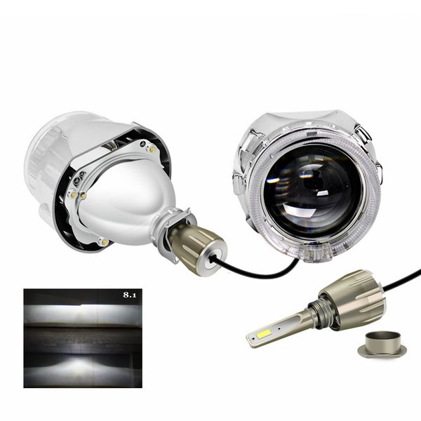 2.5inch bi led projector lens with angel eyes shrouds h1 h4 h7 motorcycle car hid bulb lamp headlight car styling modify
2.5inch bi led projector lens with angel eyes shrouds h1 h4 h7 motorcycle car hid bulb lamp headlight car styling modify