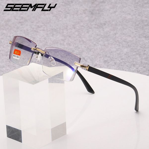 seemfly finished myopia glasses frameless trimming myopia eyewear anti blue light tr90 eyeglasses goggle -1 to -4.0 2020, Black
seemfly finished myopia glasses frameless trimming myopia eyewear anti blue light tr90 eyeglasses goggle -1 to -4.0 2020, Black