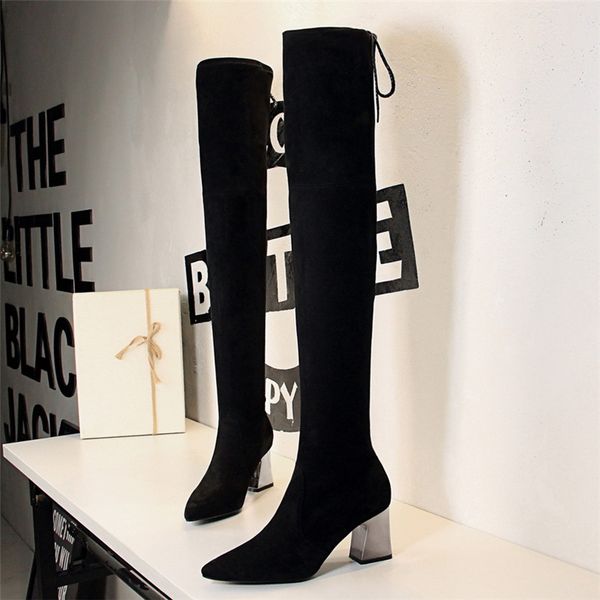 winter boots women thigh high boots high heels over the knee ladies heels designer shoes women luxury 2019 buty, Black
winter boots women thigh high boots high heels over the knee ladies heels designer shoes women luxury 2019 buty, Black