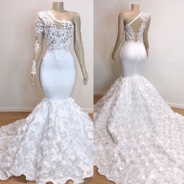 one shoulder black girls prom dresses long appliques illusion long sleeves mermaid evening dress rose train african 2k19 party vestidos
one shoulder black girls prom dresses long appliques illusion long sleeves mermaid evening dress rose train african 2k19 party vestidos
