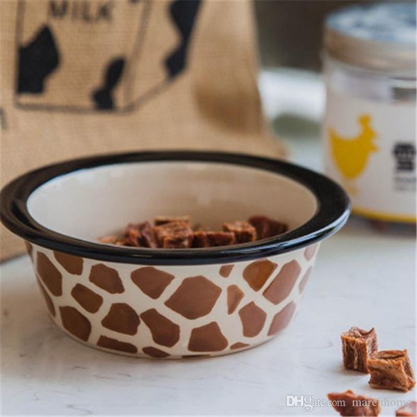 ceramic striped color dog food bowl increase anti-upset pet food bowl creative personality paw print dog bowl pet supplies
ceramic striped color dog food bowl increase anti-upset pet food bowl creative personality paw print dog bowl pet supplies