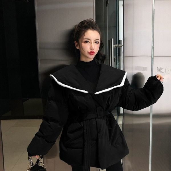 autumn winter new cotton clothing women fashion casual korean wild temperament loose thick warm long-sleeved cotton jacket f011, Black
autumn winter new cotton clothing women fashion casual korean wild temperament loose thick warm long-sleeved cotton jacket f011, Black