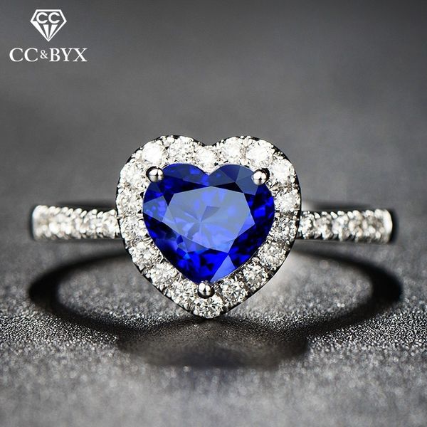 wedding rings for women silver 925 cubic zirconia blue heart trendy jewelry bridal engagement anillos drop 891, Slivery;golden
wedding rings for women silver 925 cubic zirconia blue heart trendy jewelry bridal engagement anillos drop 891, Slivery;golden