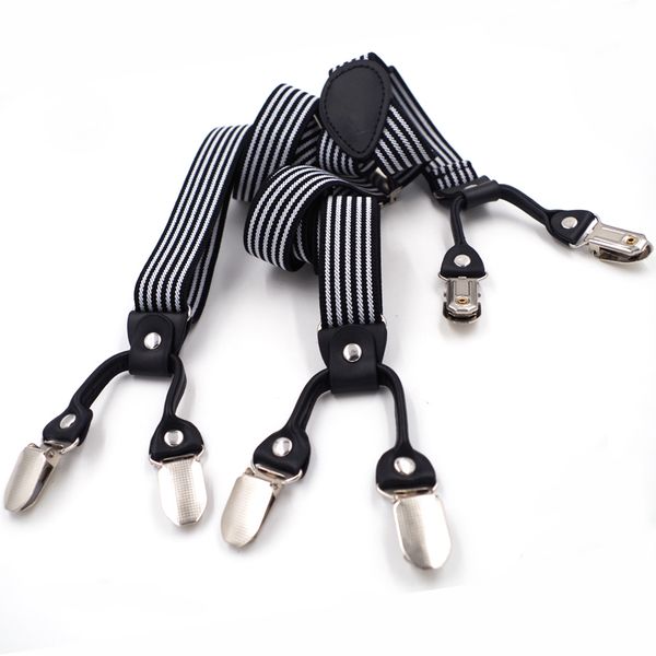 man's braces 6 clips leather suspenders adjustable elasticity suspensorio bretelles hommes y-back ligas tirantes 2.5*120cm gift, Black;white
man's braces 6 clips leather suspenders adjustable elasticity suspensorio bretelles hommes y-back ligas tirantes 2.5*120cm gift, Black;white