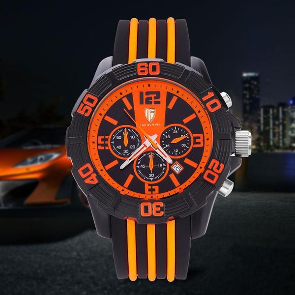 tigershark men sport watch brand chronograph quartz watches male clock auto date 30m waterproof gift box relogio masculino, Slivery;brown
tigershark men sport watch brand chronograph quartz watches male clock auto date 30m waterproof gift box relogio masculino, Slivery;brown
