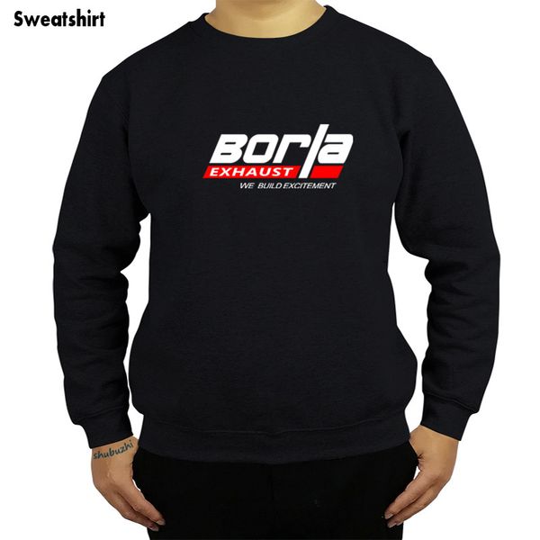 we build excitement borla exhaust cotton vintage men sweatshirt autumn and winter cool funny hoodies sbz4391, Black
we build excitement borla exhaust cotton vintage men sweatshirt autumn and winter cool funny hoodies sbz4391, Black