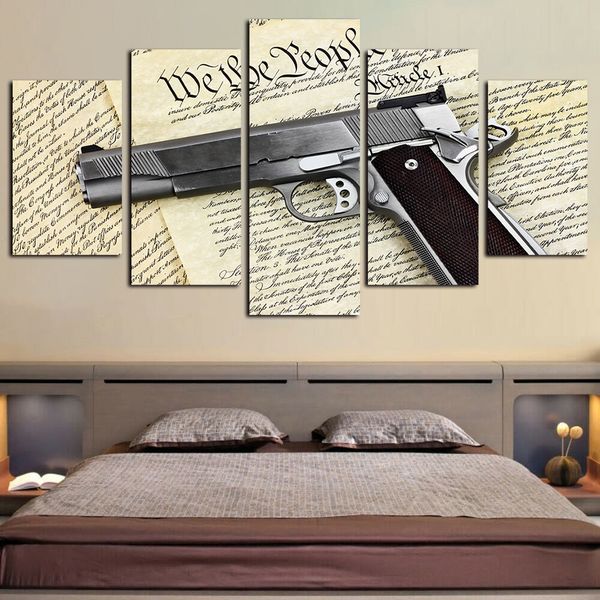 5 pieces canvas wall art abstract gun painting pictures poster modern hd print on canvas oil painting giclee artwork
5 pieces canvas wall art abstract gun painting pictures poster modern hd print on canvas oil painting giclee artwork