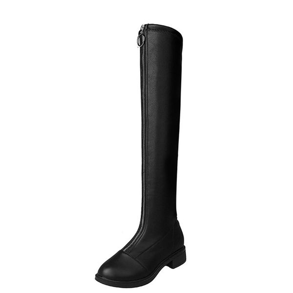 women winter boots black over the zipper front pandent warm fretwork heels leather boots british style lady wellies mujer
women winter boots black over the zipper front pandent warm fretwork heels leather boots british style lady wellies mujer