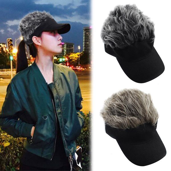 swokii sun hat fake hair solid color adjustable casual fashion golf wig cap party women men summer visor hat, Blue;gray
swokii sun hat fake hair solid color adjustable casual fashion golf wig cap party women men summer visor hat, Blue;gray