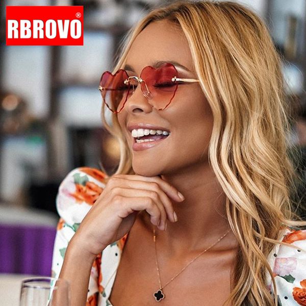 rbrovo rimless heart sunglasses women sun glasses for women vintage sunglasses designer lunette soleil homme, White;black
rbrovo rimless heart sunglasses women sun glasses for women vintage sunglasses designer lunette soleil homme, White;black