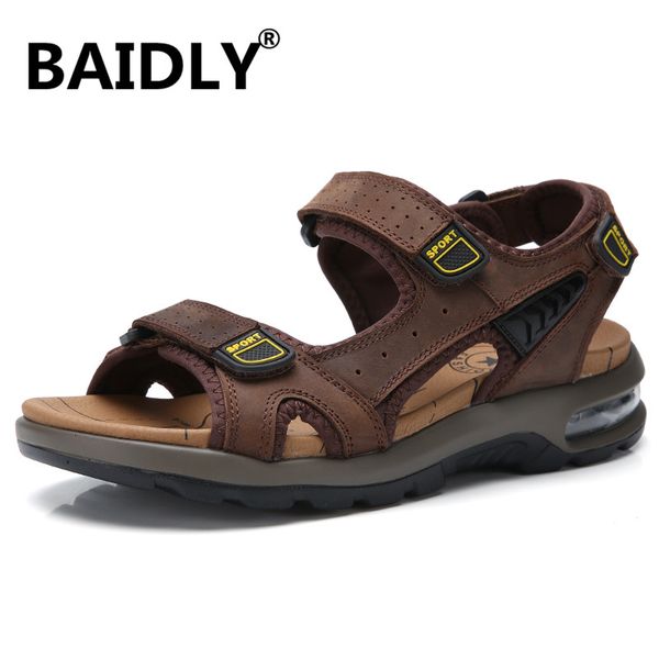 new summer sandals men genuine leather sandals business casual shoes men outdoor beach male water shoes big size, Black
new summer sandals men genuine leather sandals business casual shoes men outdoor beach male water shoes big size, Black