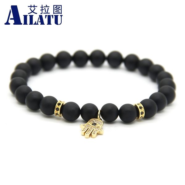 ailatu men and women fashion micro inlay zircon hand hamsa charm pendant bracelet, Golden;silver
ailatu men and women fashion micro inlay zircon hand hamsa charm pendant bracelet, Golden;silver
