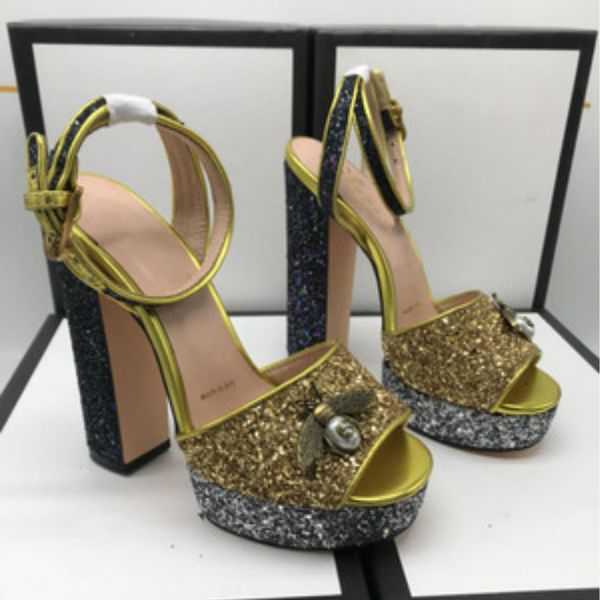 2019 women's sandals luxury high heels european station fashion with classic styles factory direct sales, Black
2019 women's sandals luxury high heels european station fashion with classic styles factory direct sales, Black