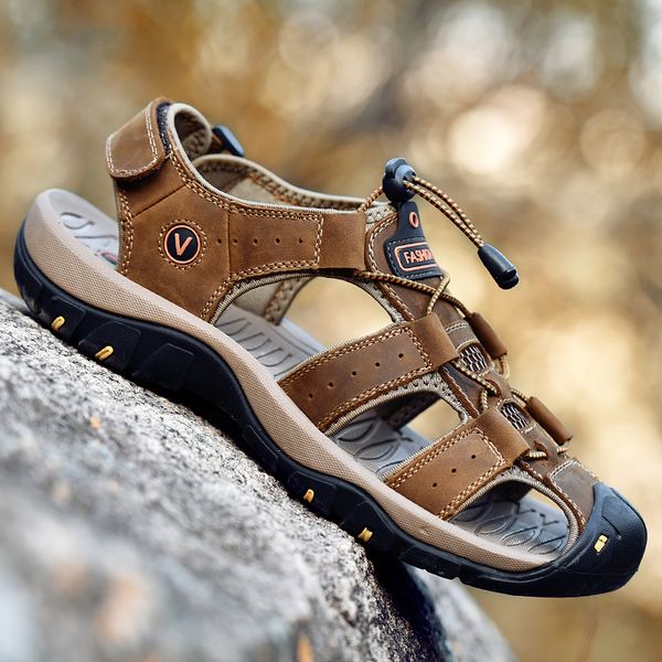 2020 outdoor mountain hiking shoes men's genuine leather summer sandals all terrain camp sneakers breathable male trekking shoes
2020 outdoor mountain hiking shoes men's genuine leather summer sandals all terrain camp sneakers breathable male trekking shoes