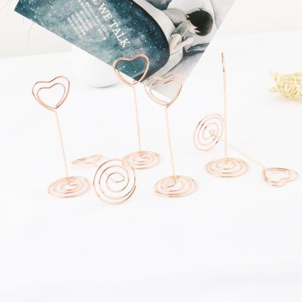 6 pcs heart shape p holder stands table number holders place card paper menu clips for wedding party decoration rose
6 pcs heart shape p holder stands table number holders place card paper menu clips for wedding party decoration rose