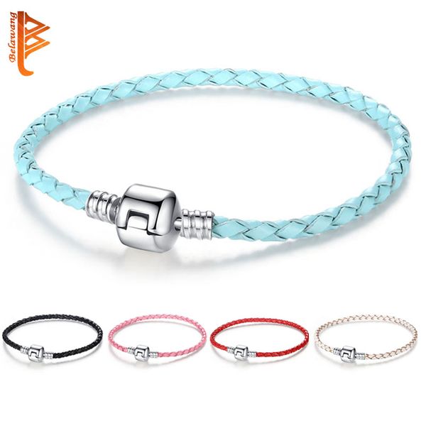 belawang 100% genuine leather bracelets for women men silver clasp charm bracelet & bangle christmas gift fashion jewelry, Black
belawang 100% genuine leather bracelets for women men silver clasp charm bracelet & bangle christmas gift fashion jewelry, Black
