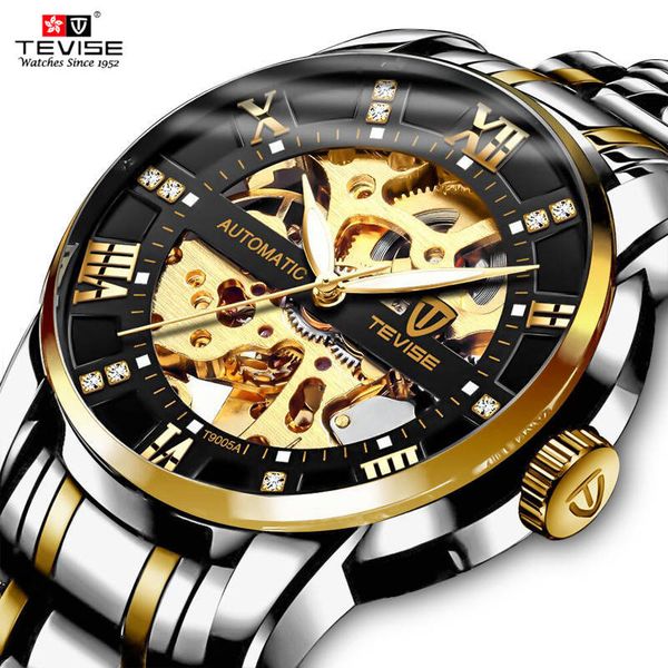 automatic skeleton watches t9005a diamond scale luminous hands men watch mechanical male clock classic wristwatches 2019, Slivery;brown
automatic skeleton watches t9005a diamond scale luminous hands men watch mechanical male clock classic wristwatches 2019, Slivery;brown