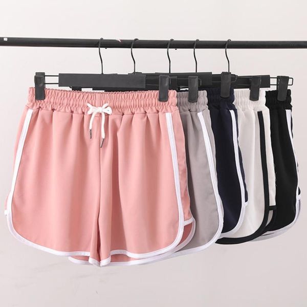 women blend 2020 summer short pants contrast binding side split elastic waist patchwork casual beach party shorts, White;black
women blend 2020 summer short pants contrast binding side split elastic waist patchwork casual beach party shorts, White;black