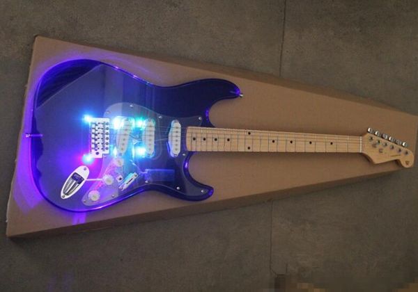 st синий оргстекло акриловое электрическая гитара, тело красочные огни, бесплатная доставка
st синий оргстекло акриловое электрическая гитара, тело красочные огни, бесплатная доставка