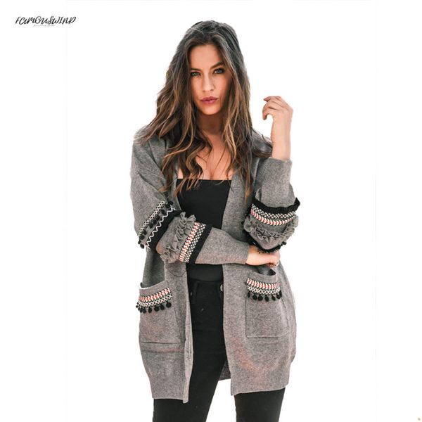 long patchwork women sleeve pockets long cardigan plus size autumn winter oversized knitted sweater female jumper, White;black
long patchwork women sleeve pockets long cardigan plus size autumn winter oversized knitted sweater female jumper, White;black