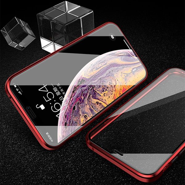 good quality magnetic adsorption metal phone case for iphone xr xs xs max 6 7 8 plus double sided tempered glass full protective cover case
good quality magnetic adsorption metal phone case for iphone xr xs xs max 6 7 8 plus double sided tempered glass full protective cover case