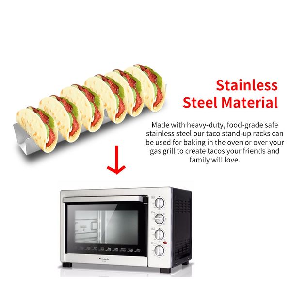 wave shape stainless steel taco holder display holders kitchen food rack shell 1-6 slots mexican food taco rack other bakeware
wave shape stainless steel taco holder display holders kitchen food rack shell 1-6 slots mexican food taco rack other bakeware